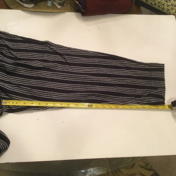 Loft Outlet Linen Blend High-Rise Stripped Cropped Pants Size 10P - Picture 11 of 11